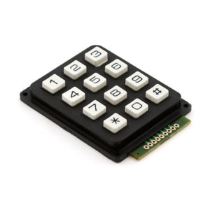 Teclado matricial 4x3 plástico duro