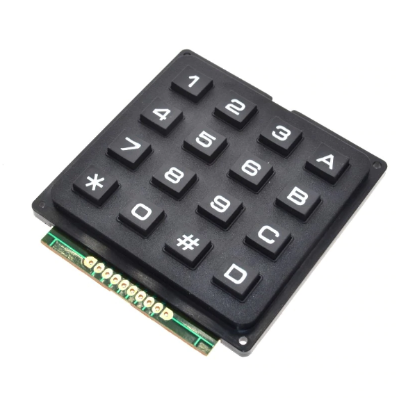 Teclado matricial 4x4 plástico duro